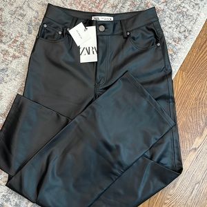 Zara faux leather pants